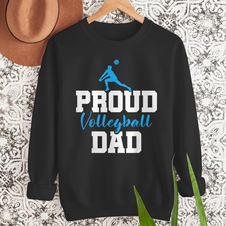 Volleyball Player Team Dad Father Proud Volleyball Dad Men Sweatshirt