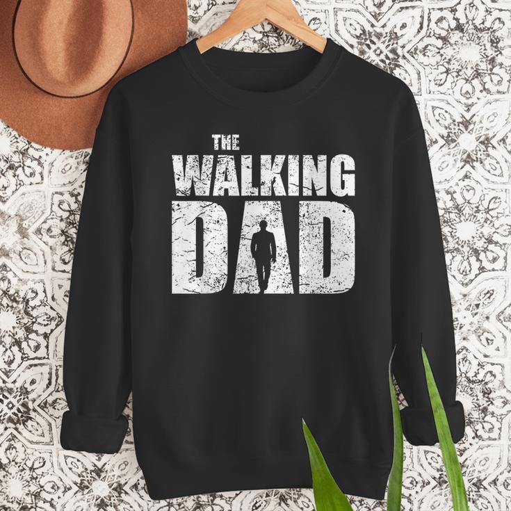 The Walking Dad Father Man Dead Retro Vintage Men Fun Men Sweatshirt