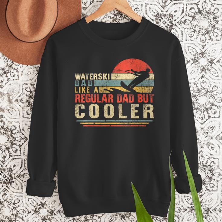 Waterski Dad Fathers Day Ski Lover Dad Water Skiing Rider Men Sweatshirt