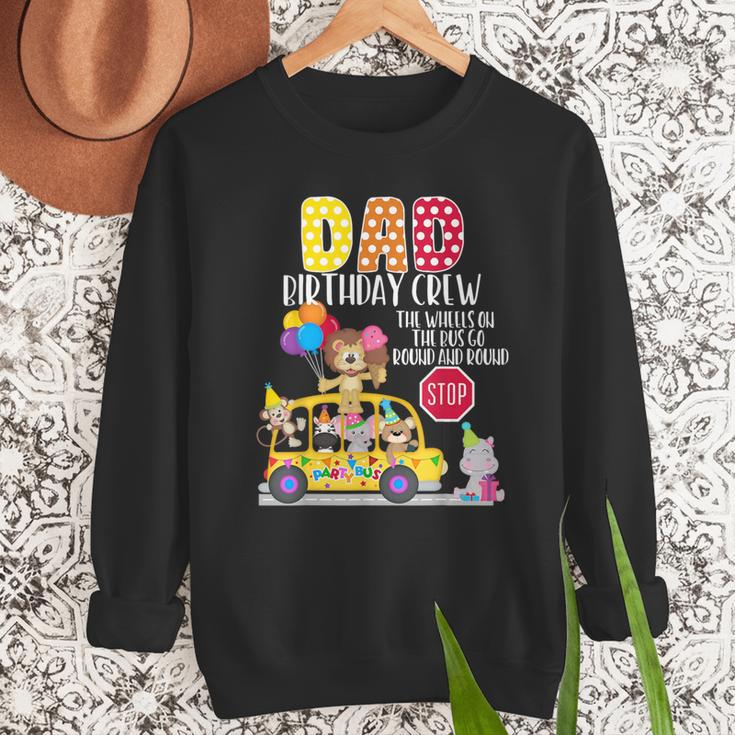 The Wheels On The Bus Dad Birthday Crew Party Toddler Kids Men Sweatshirt