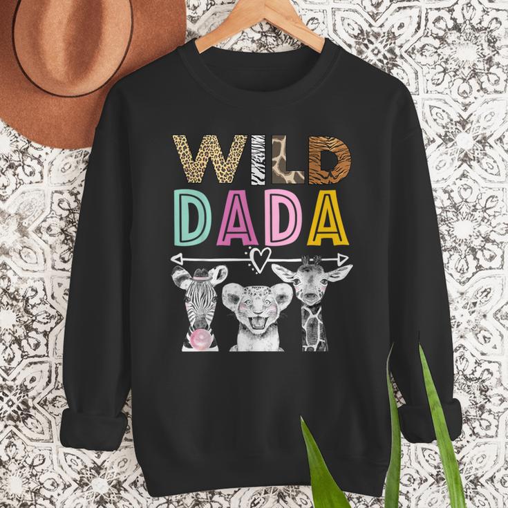 Wild Dada Zoo Theme Birthday Safari Jungle Matching Party Men Sweatshirt