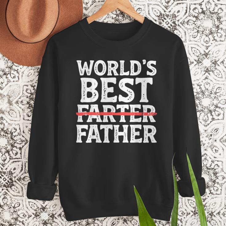 World's Best Father Farter Dad Daddy Papa Joke Men Sweatshirt