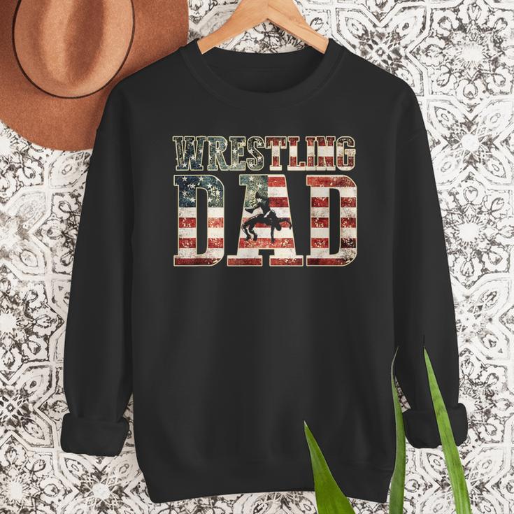 Wrestling Dad American Flag Matching For Dads Of Wrestlers Men Sweatshirt Wrestling Dad American Flag Matching For Dads Of Wrestlers Men Sweatshirt
