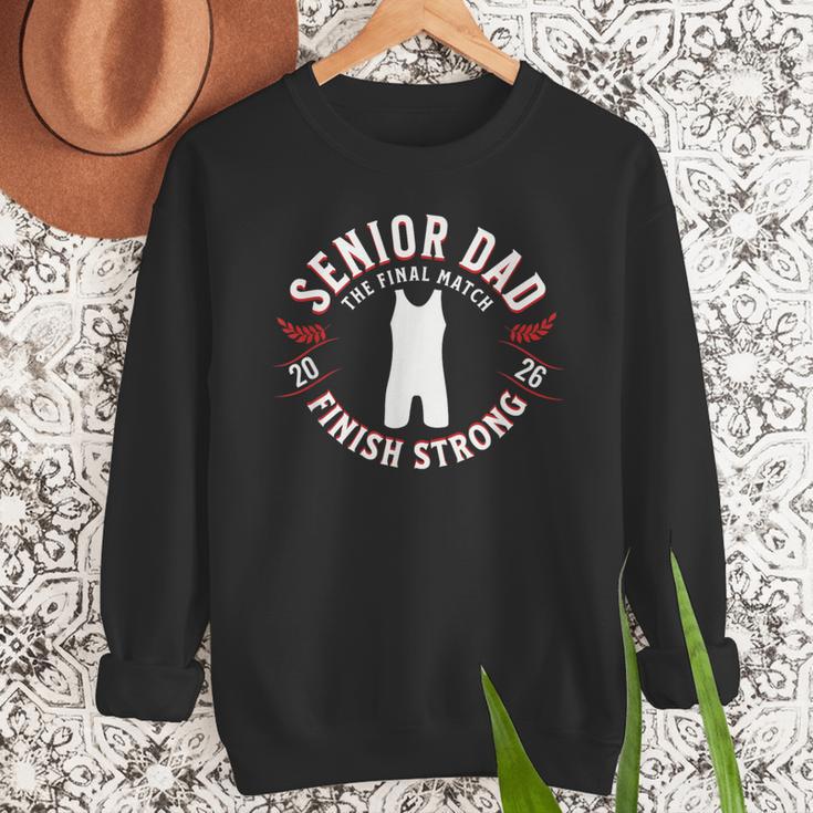 Wrestling Senior Dad The Final Match 2026 Men Sweatshirt