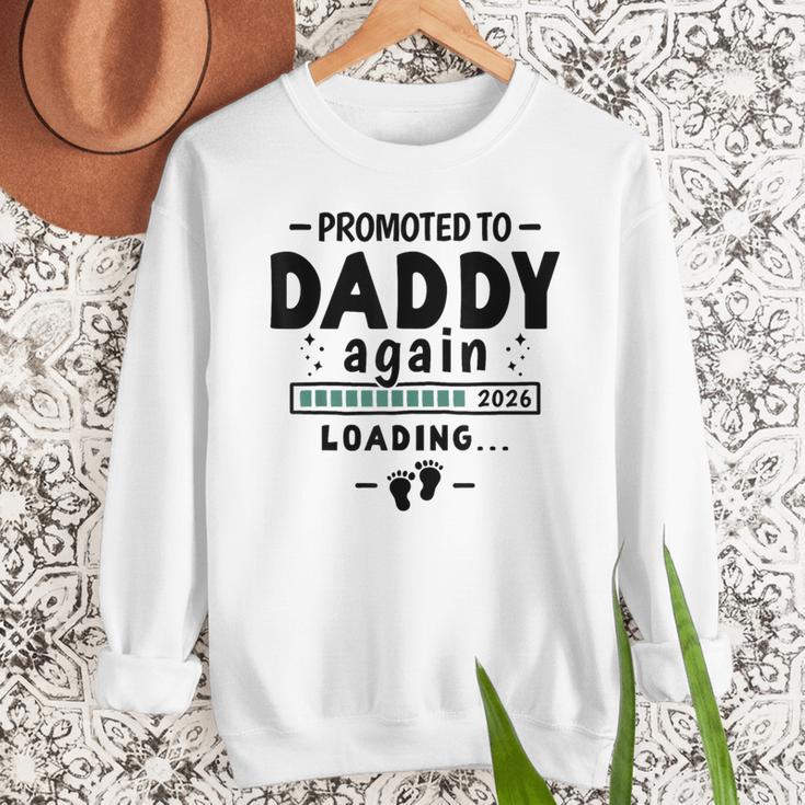 2nd Baby Announcement For Dad Promoted To Daddy Again 2026 Men Sweatshirt