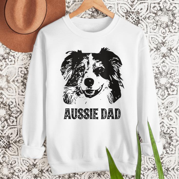 Aussie Dad Australian Shepherd Dog Dad For Men Men Sweatshirt