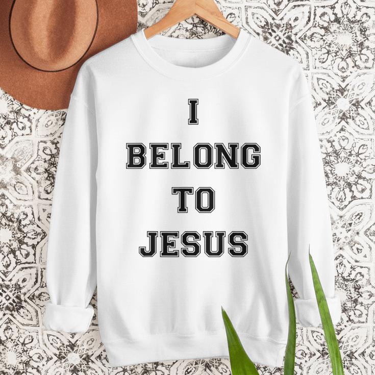 I Belong To Jesus Christian Gym Apparel Christian Dad Men Sweatshirt