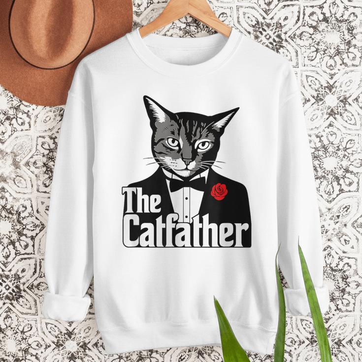 The Cat Father Cool Cat Dad Cat Lovers Men Sweatshirt