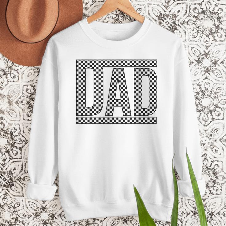 Checkered Dad Father's Day For Dad Family Men Sweatshirt
