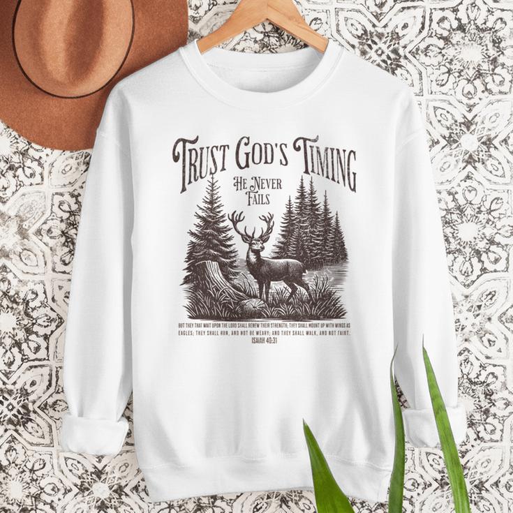Christian Jesus Bible Verse Deer Elk Buck Hunting Dad Hunter Men Sweatshirt Christian Jesus Bible Verse Deer Elk Buck Hunting Dad Hunter Men Sweatshirt