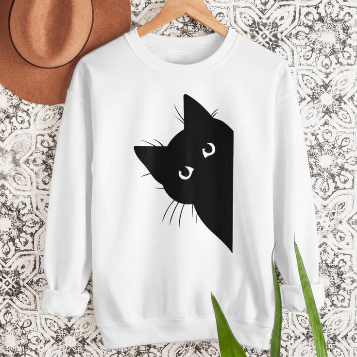 Curious Cat Peeking Sneaky Cat Cat Mom Cat Dad Men Sweatshirt Curious Cat Peeking Sneaky Cat Cat Mom Cat Dad Men Sweatshirt