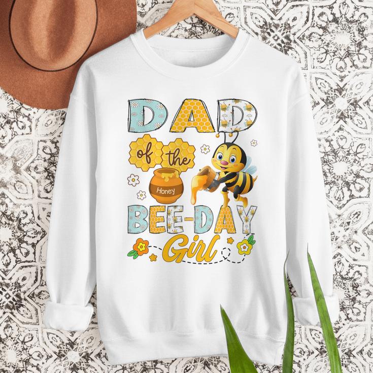 Dad Of The Bee-Day Girl Bee Birthday Party Men Sweatshirt