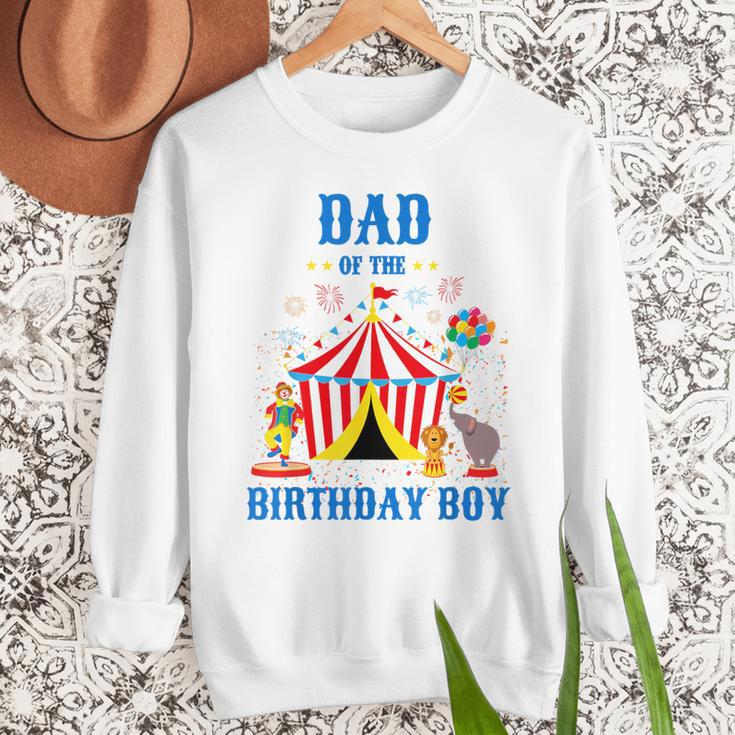 Dad Of The Birthday Boy Circus Ringmaster Party Birthday Men Sweatshirt