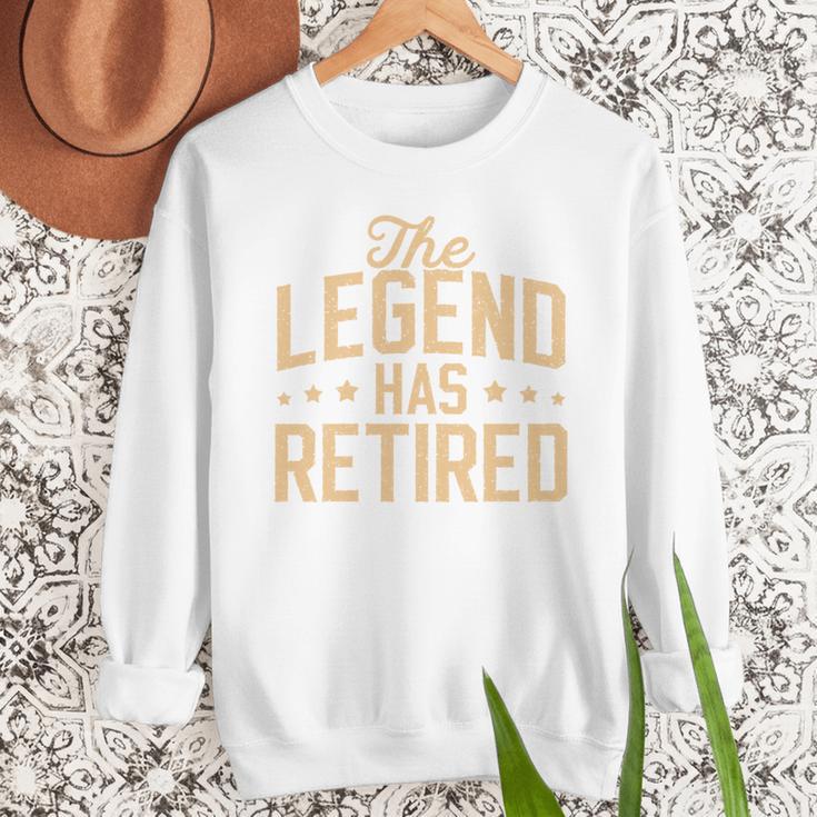 Dad Grandpa Retirement The Legend Has Retired 2026 Men Men Sweatshirt