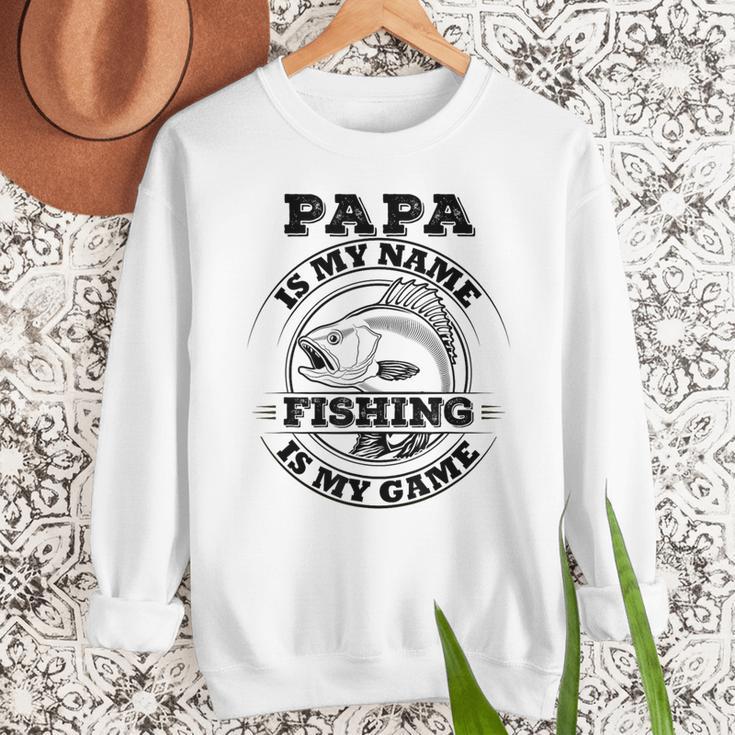 Dad Is My Name Fishing Is My Game Loves Fishing Men Sweatshirt Dad Is My Name Fishing Is My Game Loves Fishing Men Sweatshirt