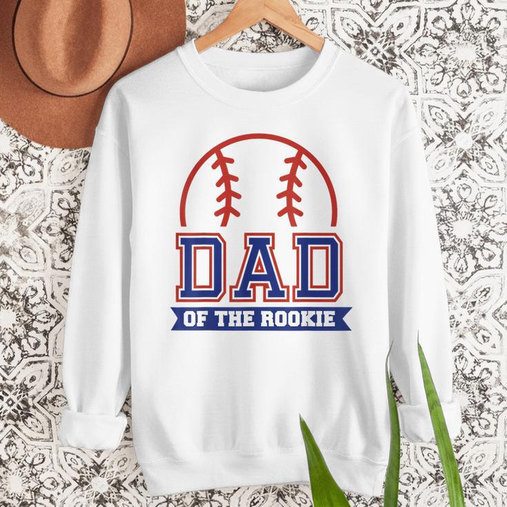 Dad Of Rookie 1st Birthday Baseball Theme Matching Party Men Sweatshirt