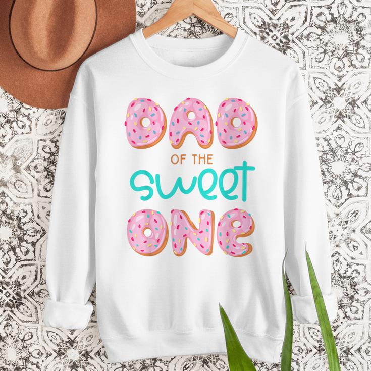 Dad Sweet One 1st First Birthday Matching Family Donut Men Sweatshirt