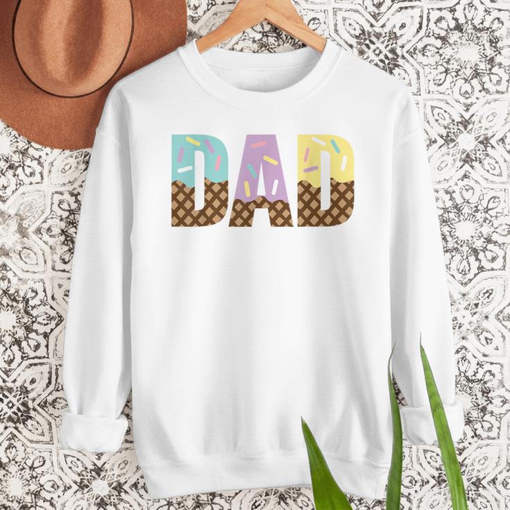 Dad Of The Sweet One Ice Cream 1st First Family Father's Day Men Sweatshirt