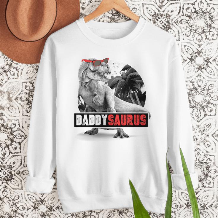 Daddysaurus T-Rex Dad Dinosaur Daddy Saurus Fathers Day Men Sweatshirt