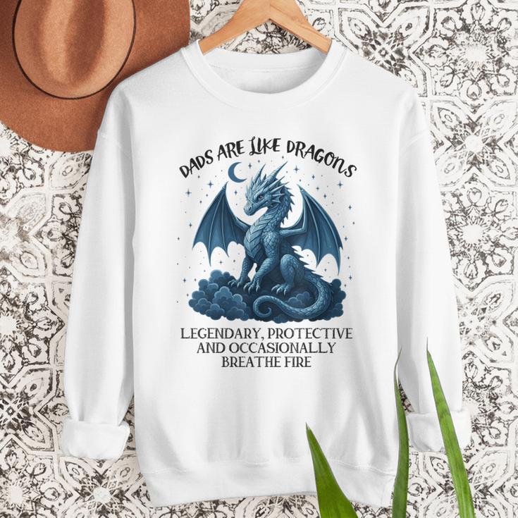Dads Are Like Dragons Legendary Protective Fatherhood Men Sweatshirt