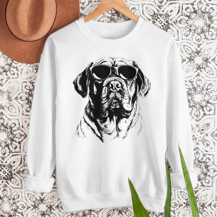 English Mastiff Sketch Drawing Art Dog Lover Mom Dad Women Men Sweatshirt