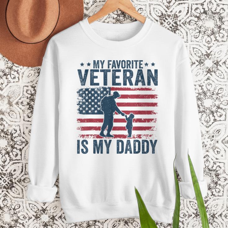 Father Veterans Day My Favorite Veteran Is My Daddy For Kids Men Sweatshirt
