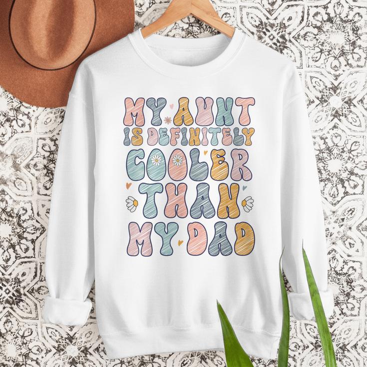 Funny Auntie My Aunt Is Definitely Cooler Than My Dad Men Sweatshirt