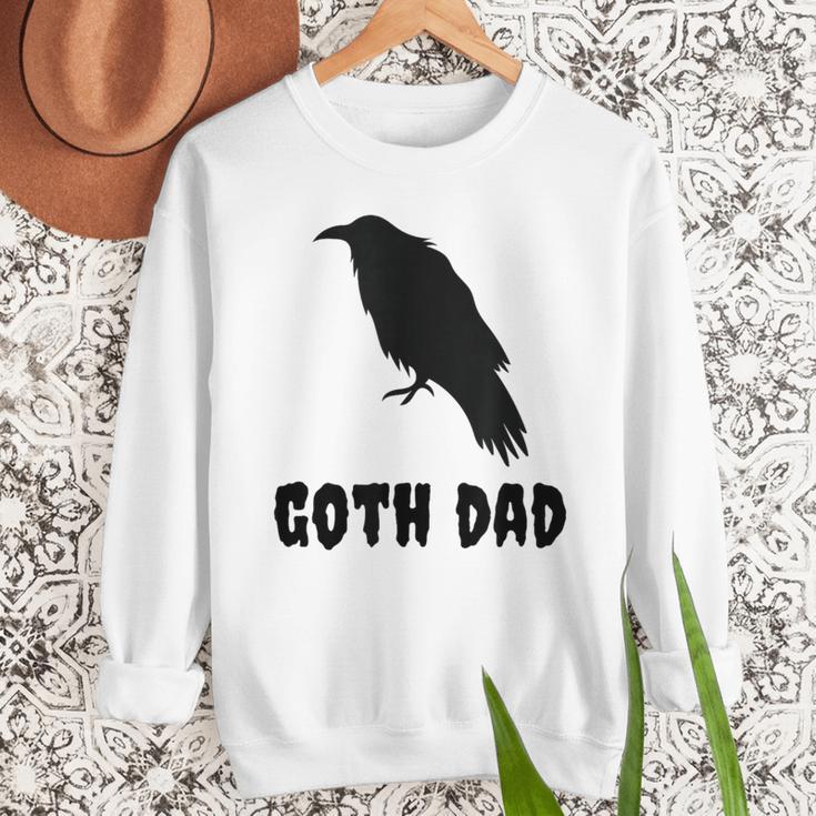 Goth Dad Gothic Bird Crow Emo Father's Day Men Sweatshirt