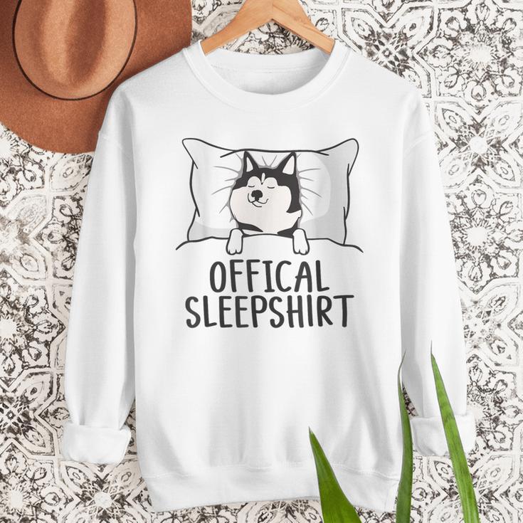 Husky Dog Pajama Husky Official Sleepshirt Mom Dad Kid Men Sweatshirt Husky Dog Pajama Husky Official Sleepshirt Mom Dad Kid Men Sweatshirt