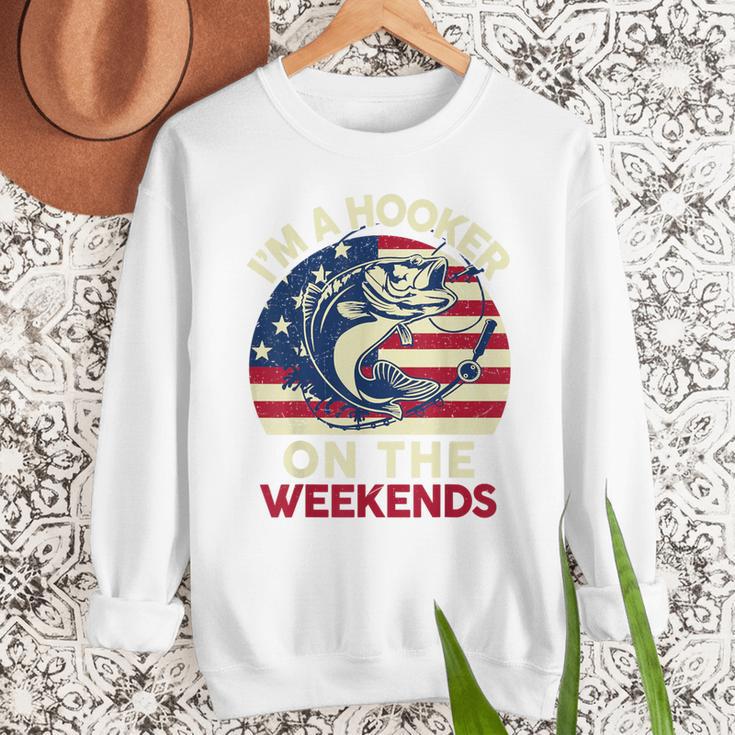 I'm Hooker On The Weekends Dirty Bass Dad Fishing Men Sweatshirt I'm Hooker On The Weekends Dirty Bass Dad Fishing Men Sweatshirt