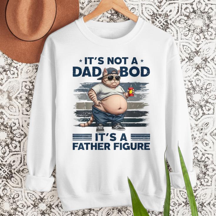 It's Not A Dad Bod It's Father Figure Fat Cat Vintage Men Sweatshirt