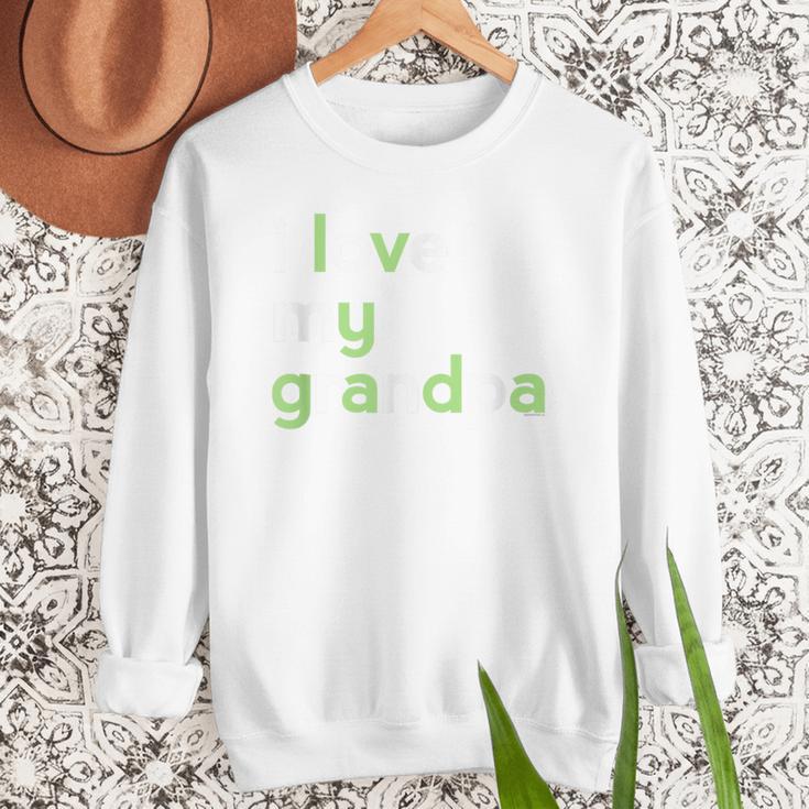 I Love My Grandpa Shirt For Boys Dad Papa Fathers Day Tee Men Sweatshirt