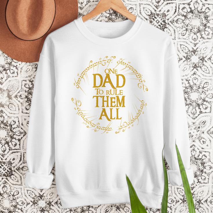 One Dad To Rule Them All Fantasy Nerd Dad Graphic Men Sweatshirt One Dad To Rule Them All Fantasy Nerd Dad Graphic Men Sweatshirt