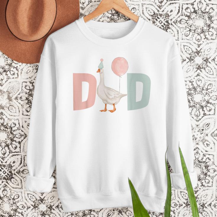 One Silly Goose Dad 1st First Birthday Family Matching Party Men Sweatshirt