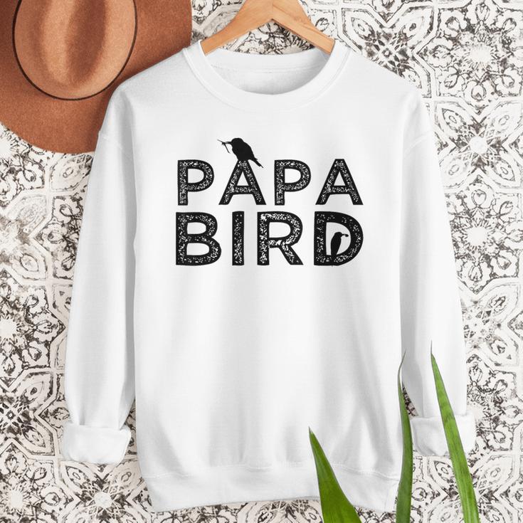 Papa Bird Father Day Dad Birds Quote Saying Men Sweatshirt