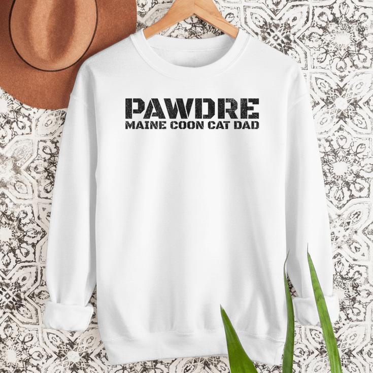 PAWDRE Maine Coon Cat Dad Feline Father Cat Dad Men Sweatshirt