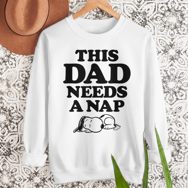Peanuts This Dad Needs A Nap Men Sweatshirt