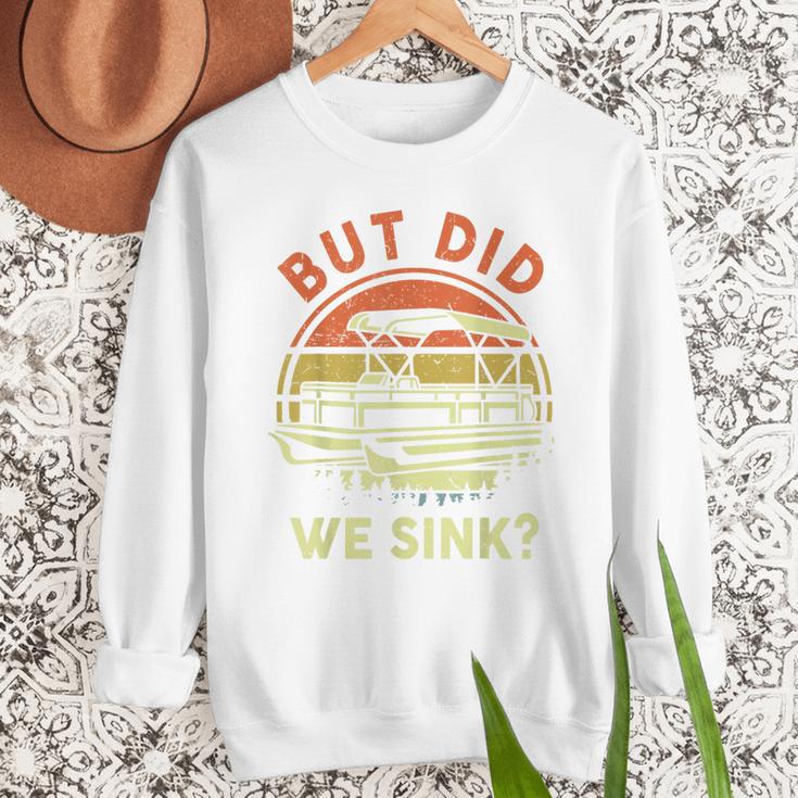 Pontoon Boat Captain But Did We Sink Dad Papa Men Men Sweatshirt Pontoon Boat Captain But Did We Sink Dad Papa Men Men Sweatshirt