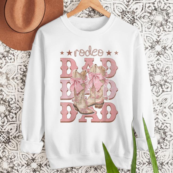 Rodeo Dad Pink Boots Coquette Cow-Girl Birthday Party Men Sweatshirt