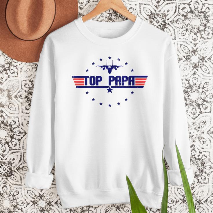 Top Papa Fathers Day Birthday For Men Dad Daddy Grandpa Men Sweatshirt Top Papa Fathers Day Birthday For Men Dad Daddy Grandpa Men Sweatshirt