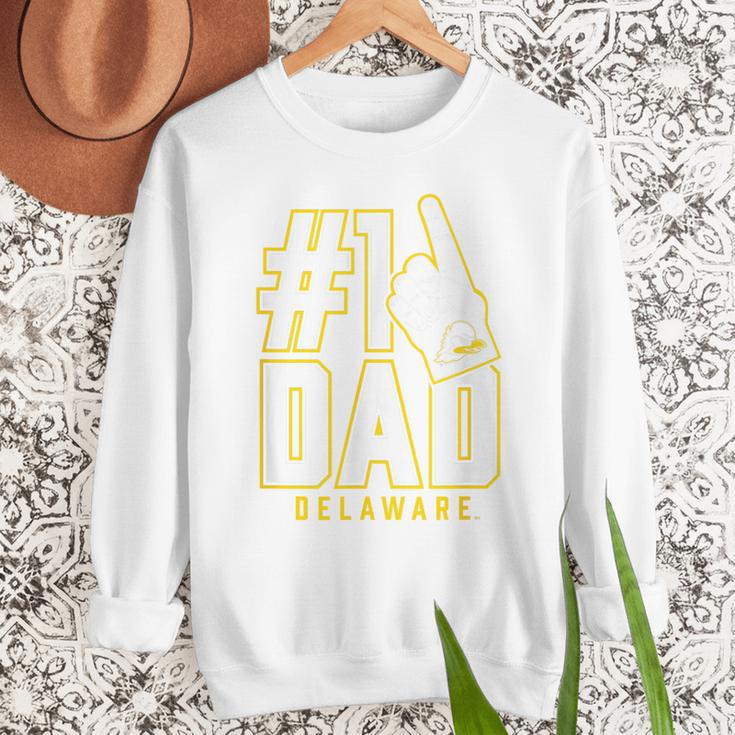 University Of Delaware Blue Hens 1 Dad Men Sweatshirt