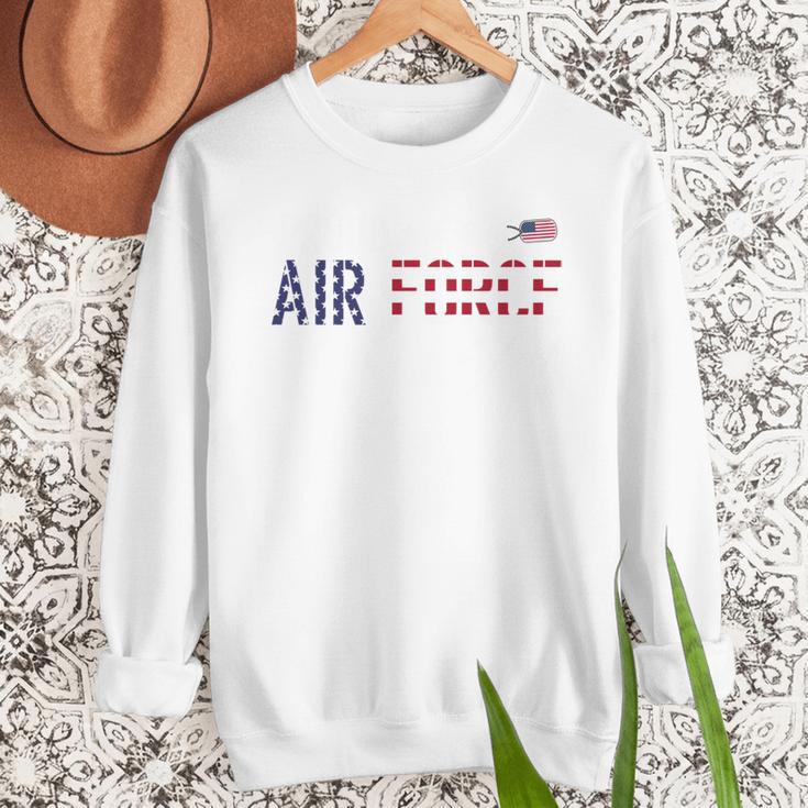US Flag Proud Air Force Dad Men Sweatshirt
