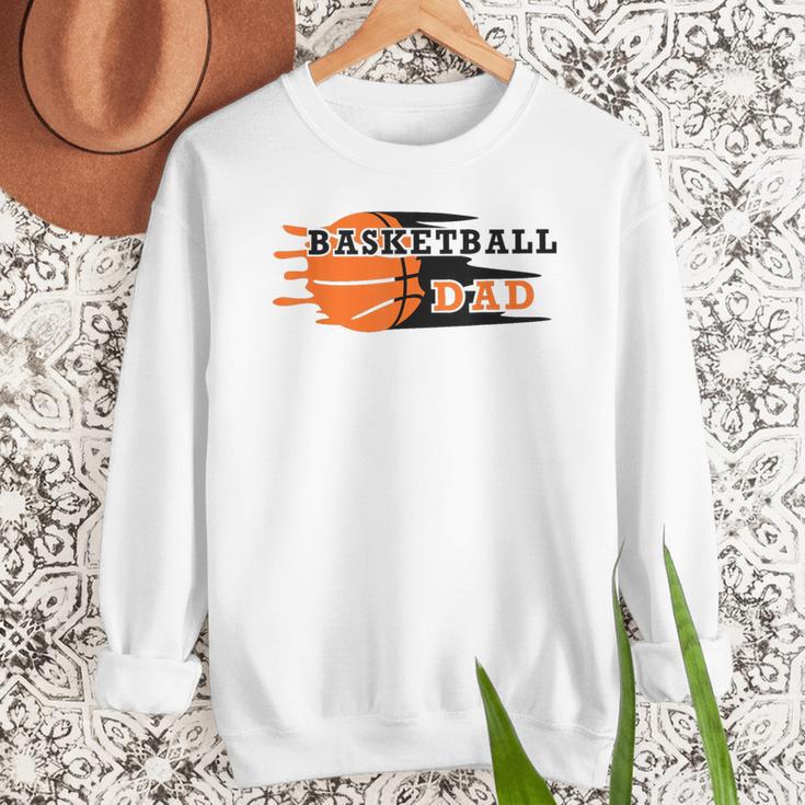 Vintage Proud Basketball Dad Fathers Day Basketball Player Men Sweatshirt