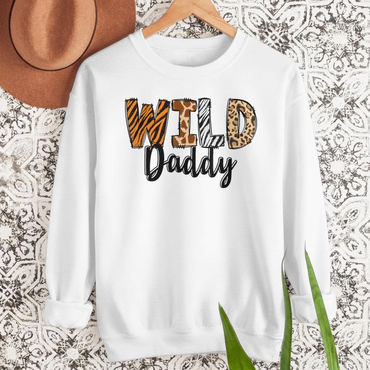 Wild Daddy Zoo Born Two Be Wild B-Day Safari Jungle Animal Men Sweatshirt