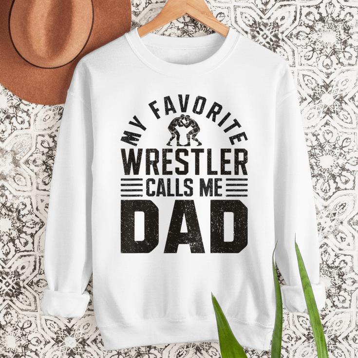 Wrestler Daddy Wrestling Dad Men Sweatshirt