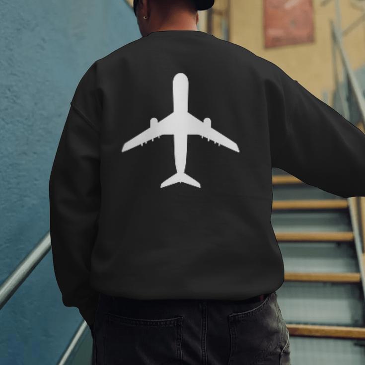 Aviation Geek Airplane Pilot Dad Husband Father's Day Xmas Men's Sweatshirt Back Print Aviation Geek Airplane Pilot Dad Husband Father's Day Xmas Men's Sweatshirt Back Print