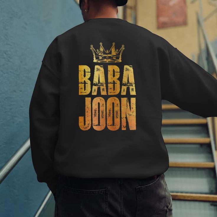 Baba Joon Persian Dad Iran Quote Iranian Fathers Day Men's Sweatshirt Back Print Baba Joon Persian Dad Iran Quote Iranian Fathers Day Men's Sweatshirt Back Print