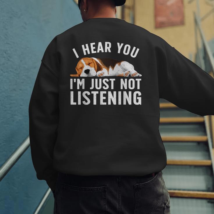 Beagle For Men Women Dad Mom Beagle Dog Lovers Men's Sweatshirt Back Print Beagle For Men Women Dad Mom Beagle Dog Lovers Men's Sweatshirt Back Print