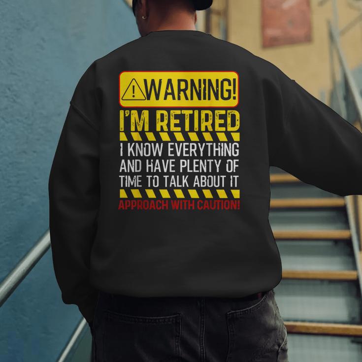 Best Retirement Novelty For Men Women Dad Grandpa Retirement Men's Sweatshirt Back Print Best Retirement Novelty For Men Women Dad Grandpa Retirement Men's Sweatshirt Back Print