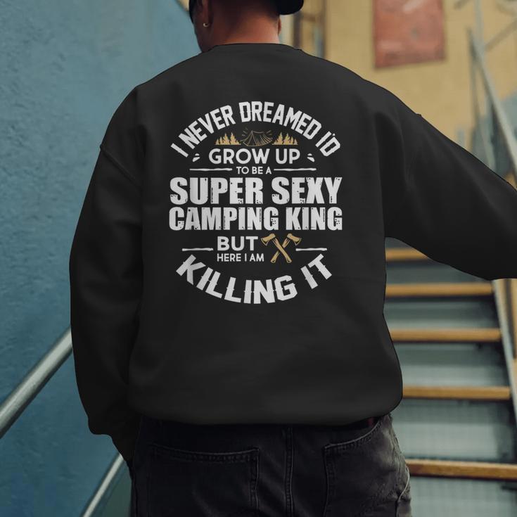 Camping Men Camper RV Camping Vacation Camping Dad Men's Sweatshirt Back Print Camping Men Camper RV Camping Vacation Camping Dad Men's Sweatshirt Back Print